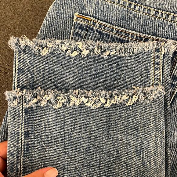 SLVRLAKE $299 Tyler Frayed Hem Straight Leg Jeans Size 27 - Picture 6 of 10